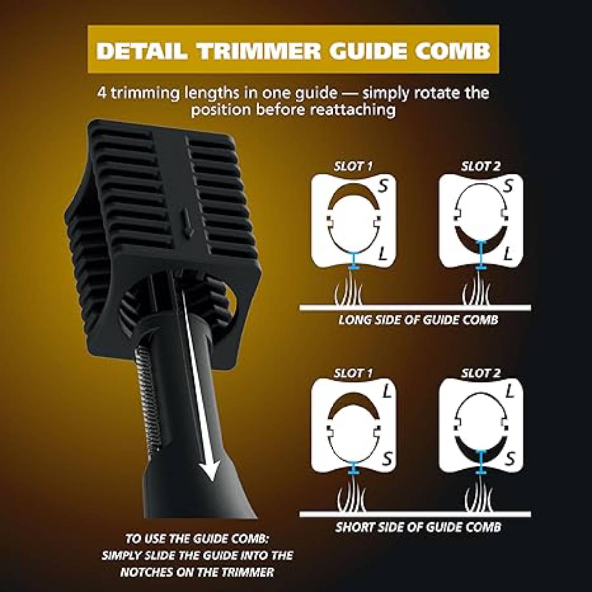 Wahl Manscaper 2 in 1 Lithium Battery Tactical Dual Sided Eyebrow & Nose Hair Trimmer(for men) - Black