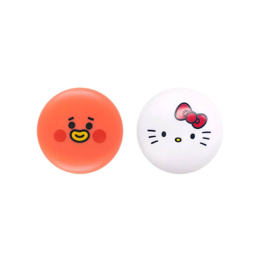 The Creme Shop Hello Kitty and BT21 Moisturizing Macaron Lip Balm (Set of 2)
