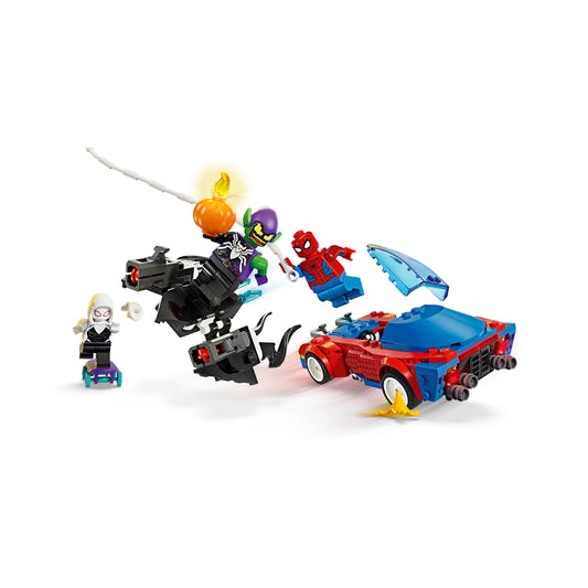 LEGO Marvel Spider-Man Race Car & Venom Green Goblin Building Toy Set (227-Pieces)