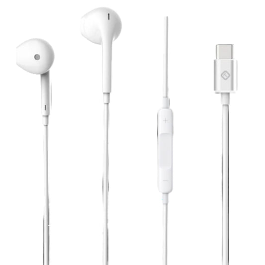 Tekya T-Buds USB-C Wired Earphones - White