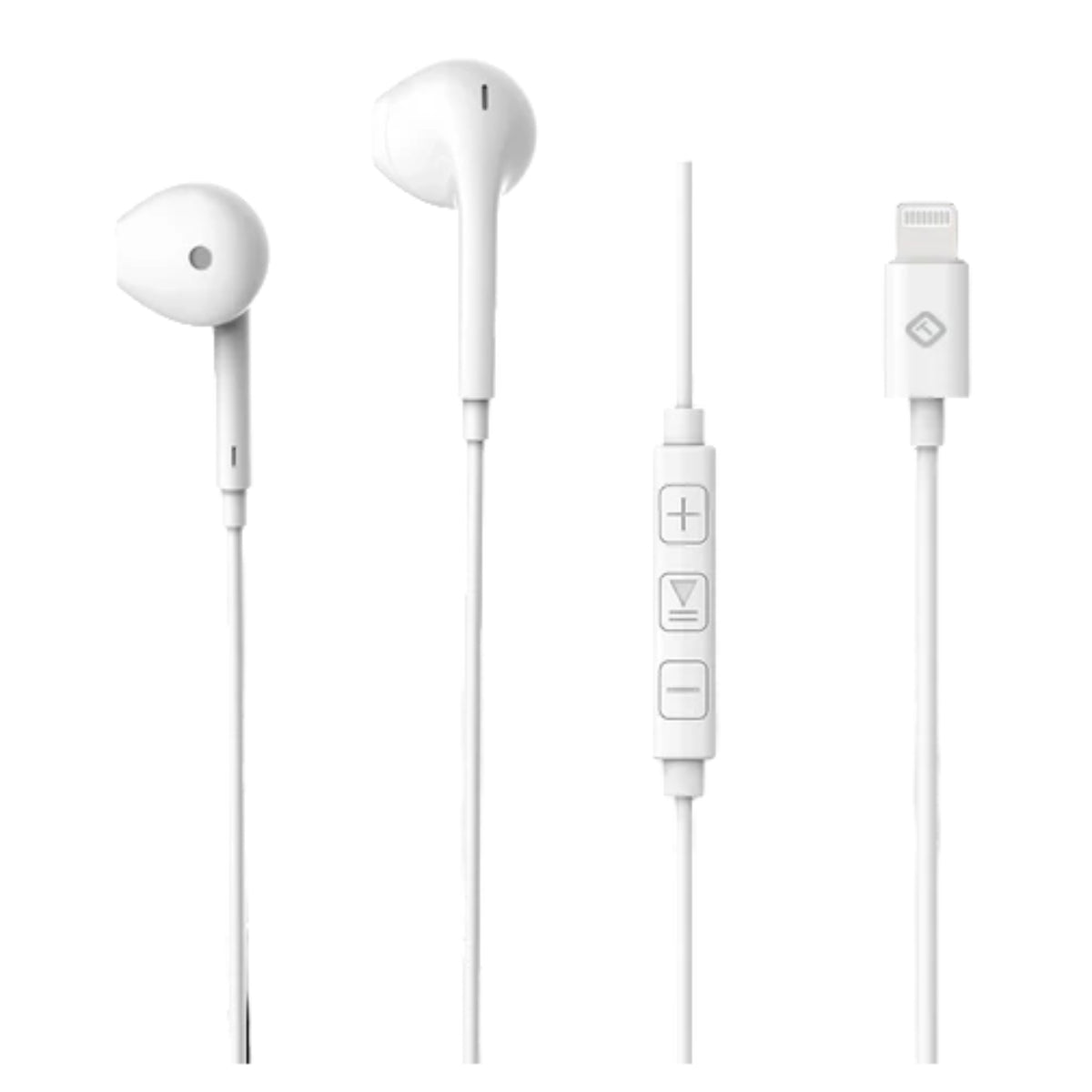 TekYa T-Buds Wired Earbuds with Lightning Connector - White