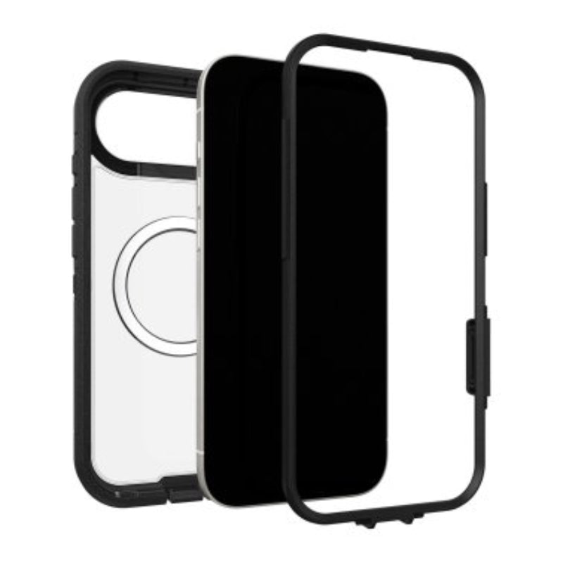 Otterbox Defender Pro XT MagSafe Camera Control Case with Removable Frame for Apple iPhone Air - Black/Clear
