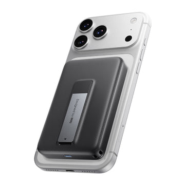 INIU PX51-Qi2 Magnetic Power 10000mAh Ultra Compact Portable Charger Bank with Foldable Stand - Black