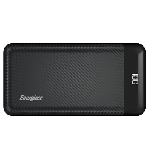 Energizer UE30068 15W Fast Charging Power Bank with USB-C & Dual USB-A - Black