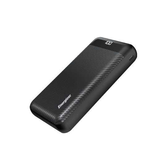 Energizer UE30068 15W Fast Charging Power Bank with USB-C & Dual USB-A - Black