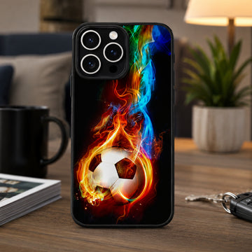 FIFA 2026 Flame Soccer Ball Case for Apple iPhone 15 Pro Max