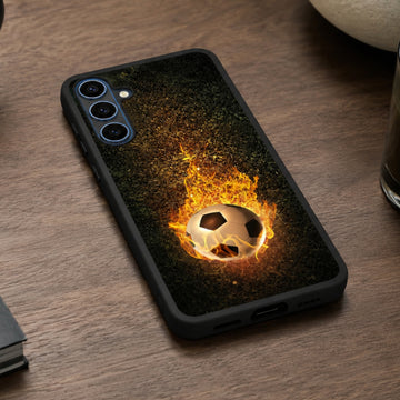 FIFA 2026 Fireball Soccer Case for Samsung Galaxy S24 FE - Black