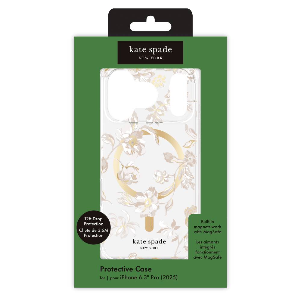 Case-Mate Kate Spade New York Magsafe Case for Apple iPhone 17 Pro Max - Clear/Beige