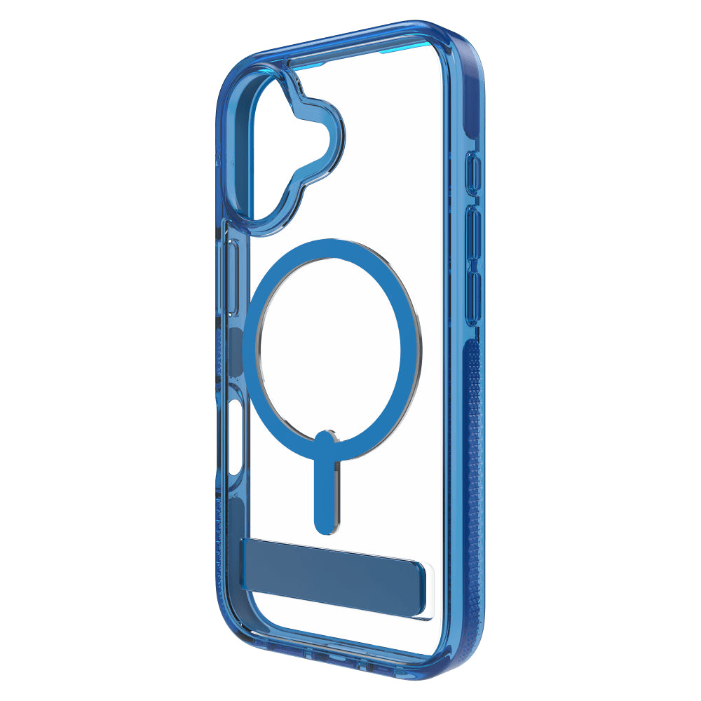 ZAGG Santa Cruz Snap MagSafe Case with Kickstand for Apple iPhone 17 - Blue