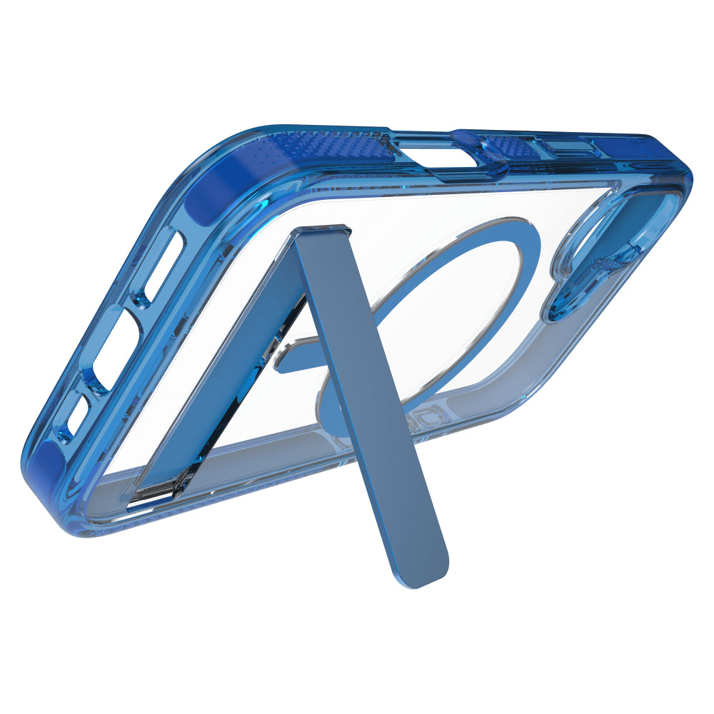 ZAGG Santa Cruz Snap MagSafe Case with Kickstand for Apple iPhone 17 - Blue