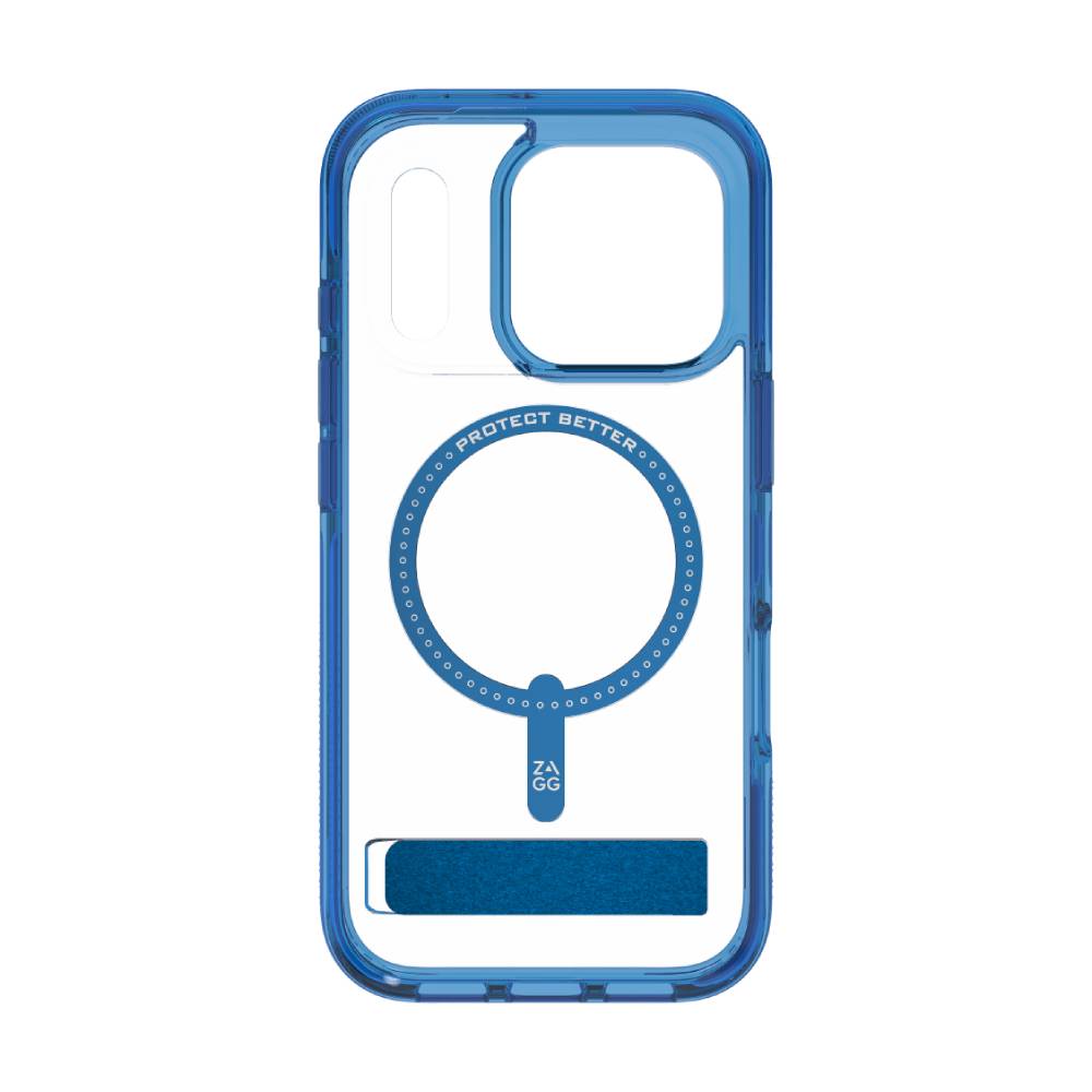 ZAGG Santa Cruz Snap MagSafe Case with Kickstand for Apple iPhone 17 Pro - Blue