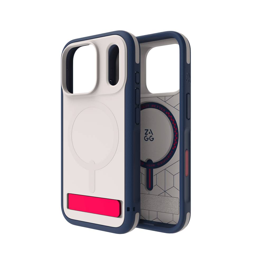 ZAGG Sedona Snap Case with Kickstand for Apple iPhone 17 Pro - Blue/Red