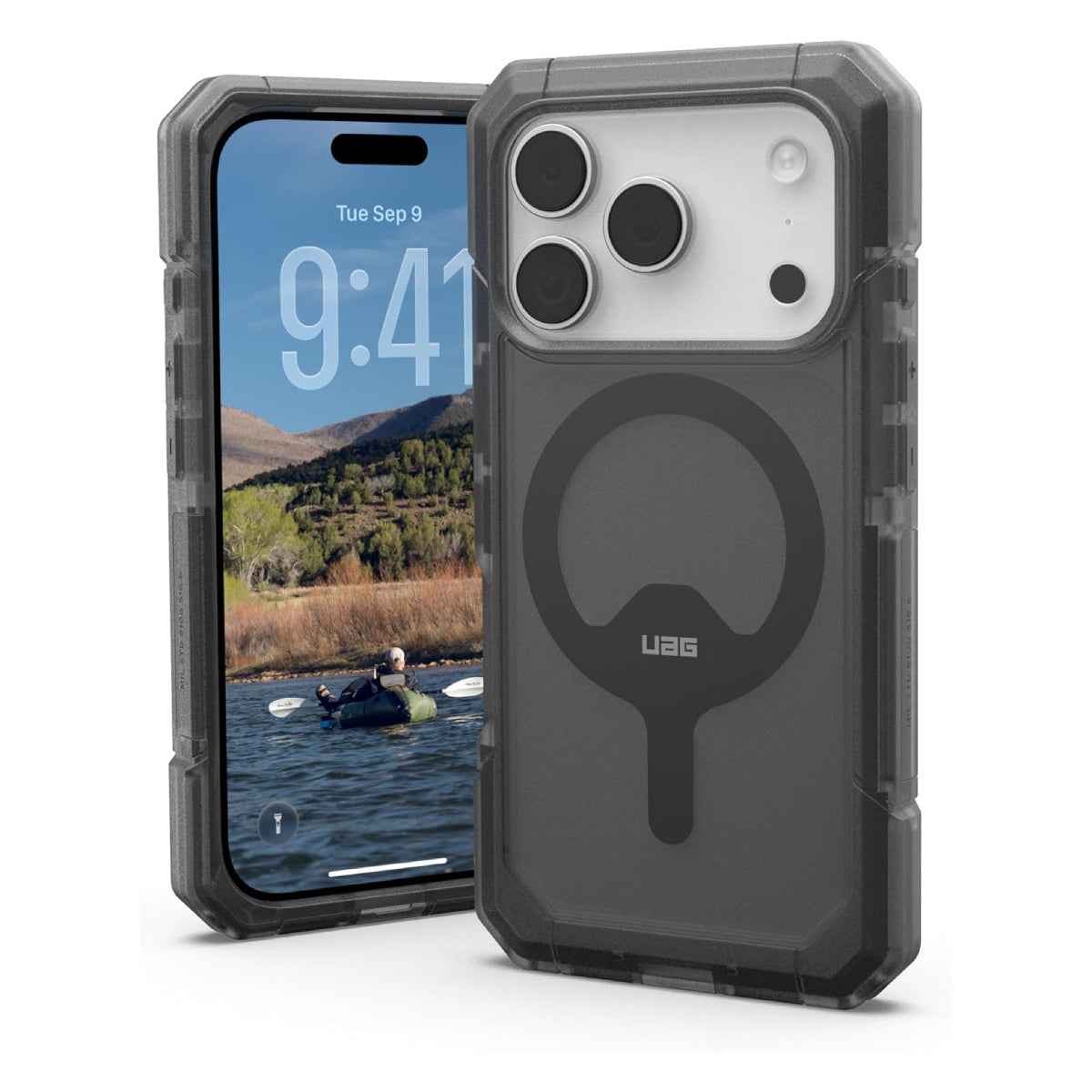 Urban Armor Gear Trooper MagSafe Case with Removable Frame for Apple iPhone 17 Pro - Gray