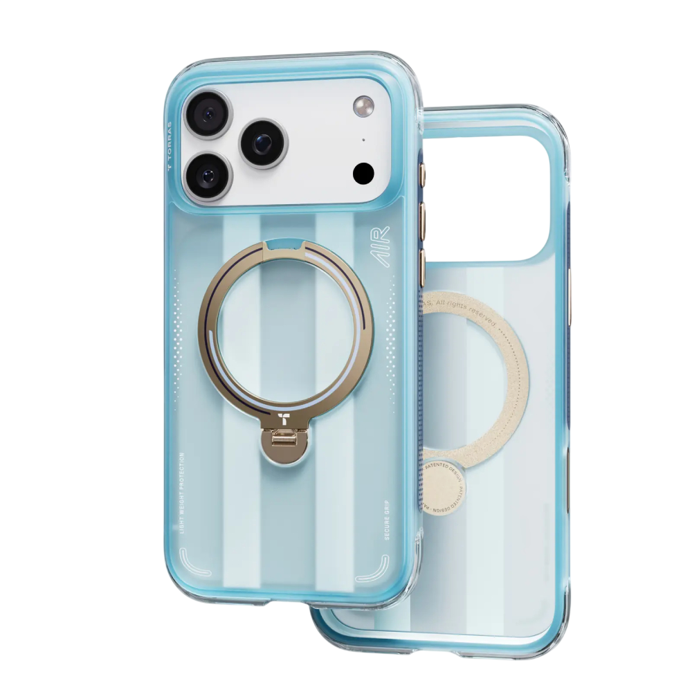 Torras Ostand Q3 Air Football Limited Edition Magsafe Case for iPhone 17 Pro Max - Blue