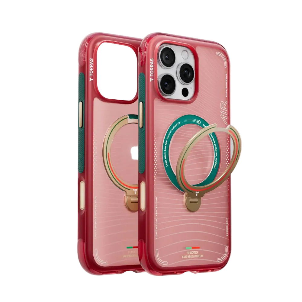 Torras × Portuguese Football Federation Ostand Q3 Air Magsafe Case for iPhone 16 Pro - Red