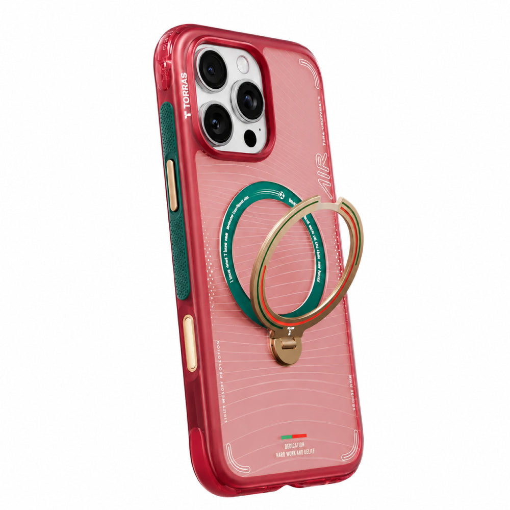 Torras × Portuguese Football Federation Ostand Q3 Air Magsafe Case for iPhone 16 Pro - Red