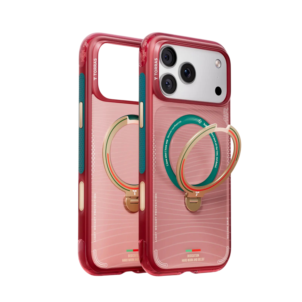 Torras × Portuguese Football Federation Ostand Q3 Air Magsafe Case for iPhone 17 Pro Max - Red