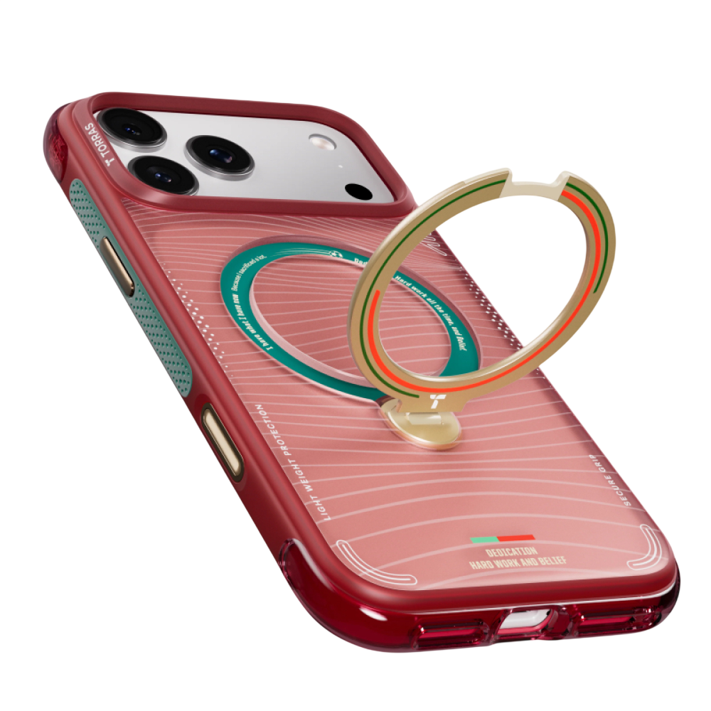 Torras × Portuguese Football Federation Ostand Q3 Air Magsafe Case for iPhone 17 Pro Max - Red