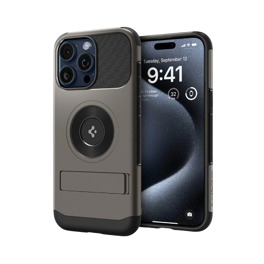 Spigen Slim Armor Magfit Case for iPhone 15 - Gray
