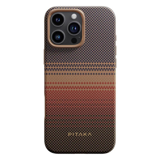 Pitaka Moorise Tactile Woven Case for iPhone 16 Pro Max - Brown