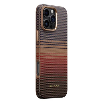 Pitaka Moorise Tactile Woven Case for iPhone 16 Pro Max - Brown