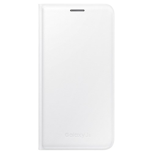 Samsung Flip Folio Wallet Case Cover for Galaxy J5 - White