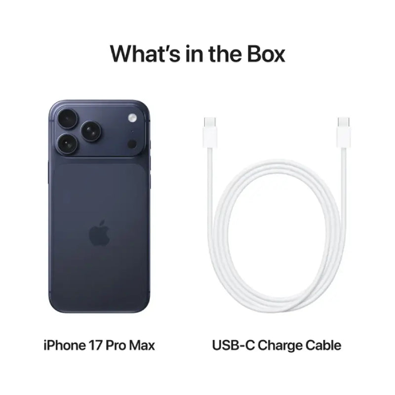 Apple iPhone 17 Pro Max Smartphone - Requires 3-Month Activation