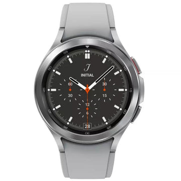 Samsung Galaxy Watch4 Classic Unisex 46mm Stainless Steel Case Smartwatch with Silver Sport Band - LTE