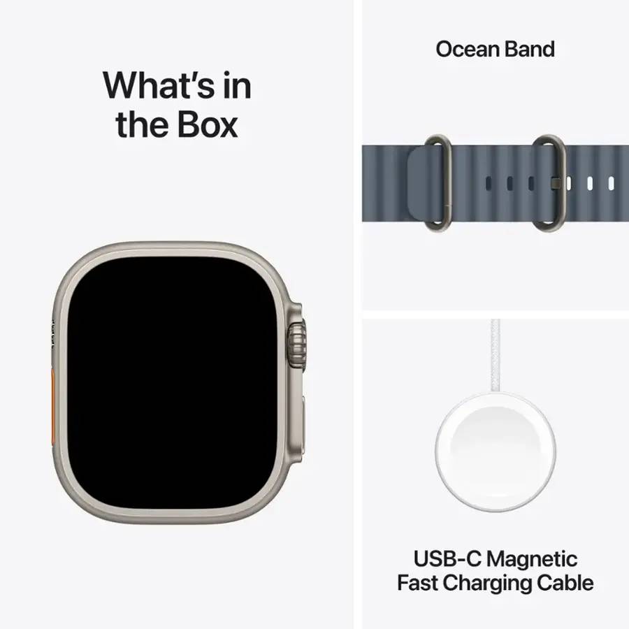 Apple Watch Ultra 3 Unisex 49mm Titanium Case Smartwatch with Band