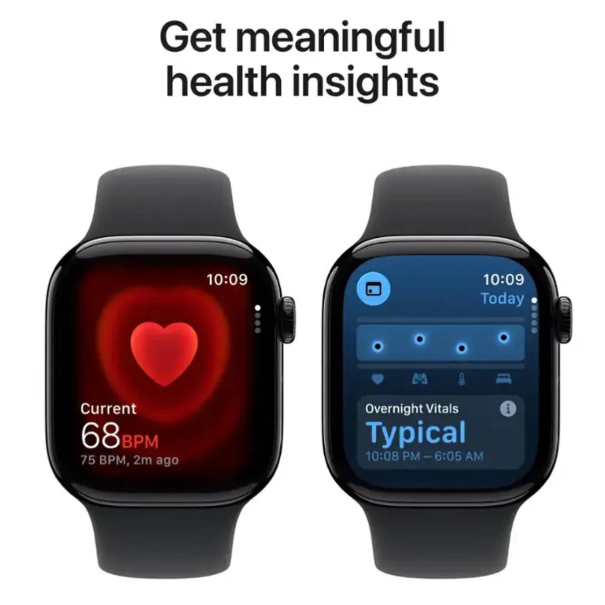 Apple Watch Series 11 Unisex 42mm Aluminum Case Smartwatch with Black Sport Band - GPS + Cellular