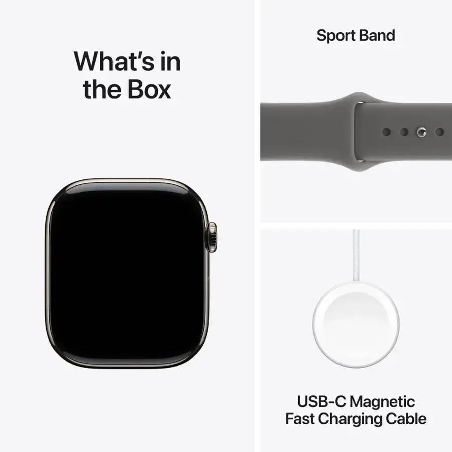 Apple Watch Series 11 Unisex 42mm Aluminum Case Smartwatch with Black Sport Band - GPS + Cellular