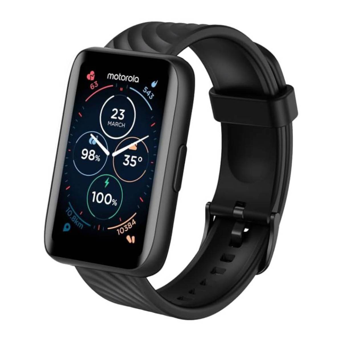 Motorola Moto 40 Zinc Alloy Case Smartwatch with Band