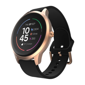 Reloj inteligente unisex iTOUCH Wearables Sport 4, oro rosa y negro