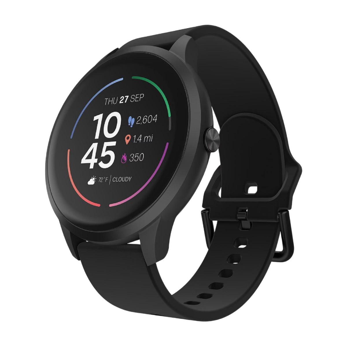 iTOUCH Wearables Unisex Sport 4 Smartwatch - Black Case/Black Strap