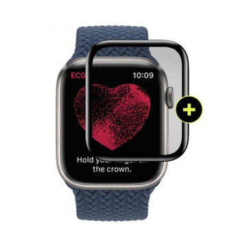 Protector de pantalla flexible antimicrobiano Gadget Guard para Apple Series 7 de 41 mm - Negro hielo