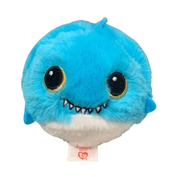 Ty Beanie Bouncers 4" Fins Shark Plush Toy - Blue/White