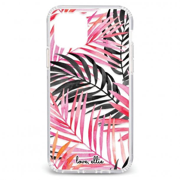 Ellie Los Angeles Pink Palm Case for Apple iPhone 12 and iPhone 12 Pro - Multicolor