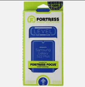 Protector de pantalla de cristal templado de nivel Fortress Focus para Samsung Galaxy S22 Plus