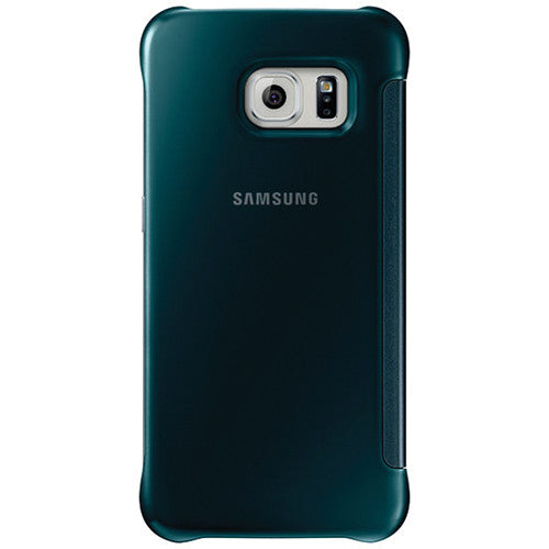 Funda transparente Samsung S-View Flip para Galaxy S6 Edge - Verde