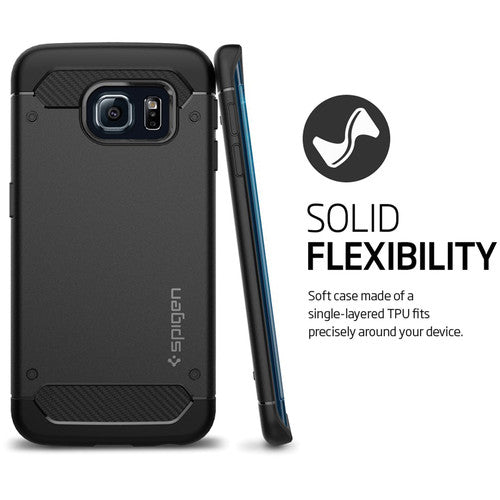 Funda protectora Spigen Armor Rugged para Samsung Galaxy S6 Edge - Negro