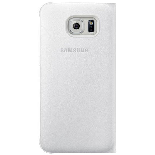 Funda tipo cartera Samsung con tapa para Galaxy S6 Edge - Color blanco