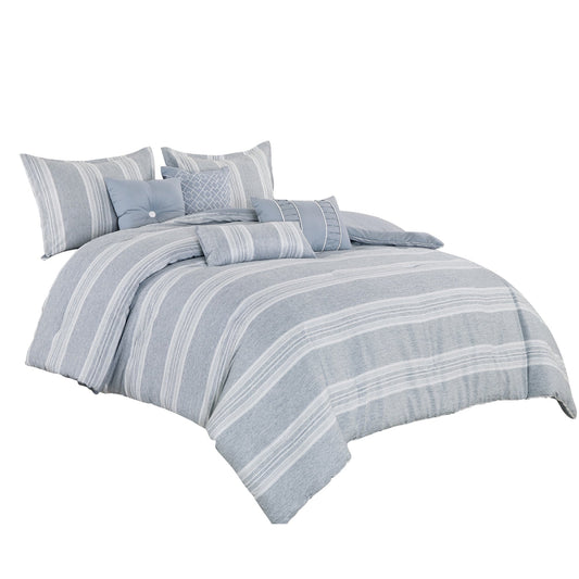 ESCA Aurora Queen Size Comforter Set (7-Pieces) - Gray