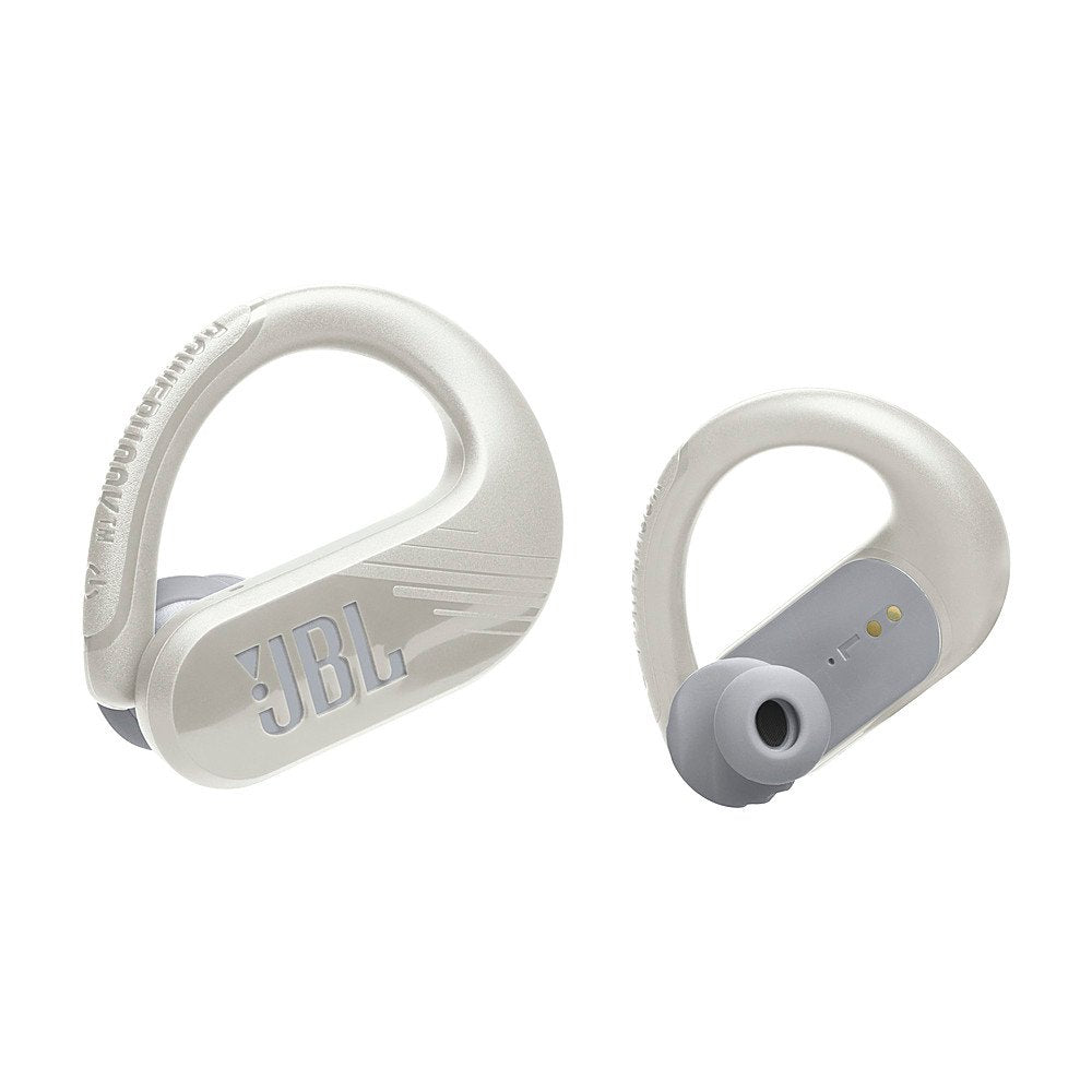 Auriculares JBL JBLENPEAK3WT Endurance Peak 3 con cancelación de ruido adaptativa, resistentes al agua y al polvo, color blanco