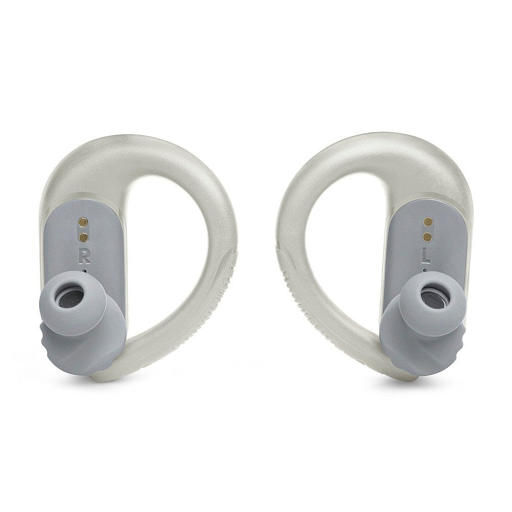 Auriculares JBL JBLENPEAK3WT Endurance Peak 3 con cancelación de ruido adaptativa, resistentes al agua y al polvo, color blanco