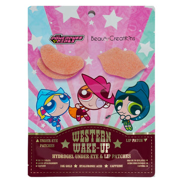 Beauty Creations The Power Puff Girls Western Wake Up Hydrogel Under-Eye & Lip Patch