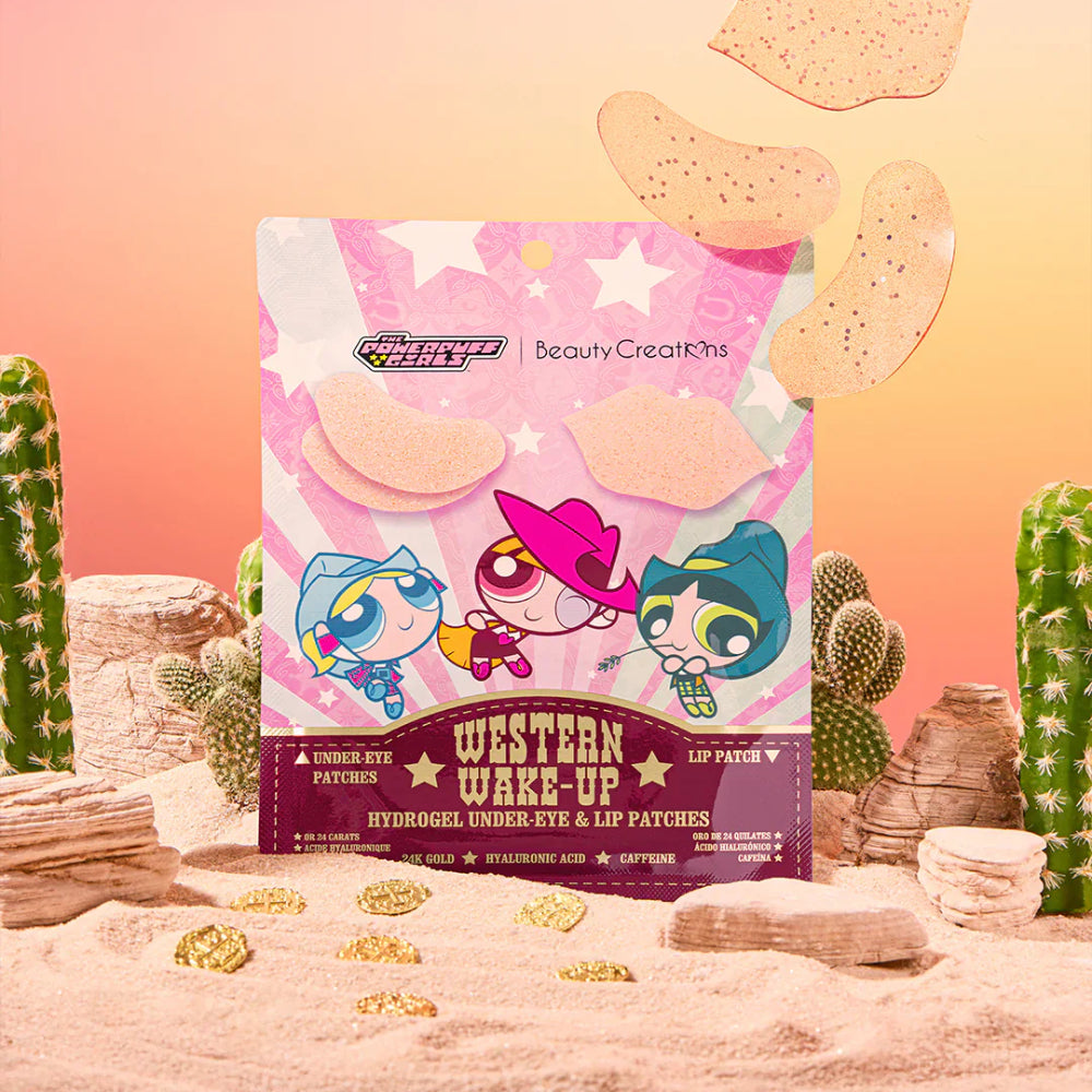 Beauty Creations The Power Puff Girls Western Wake Up Hydrogel Under-Eye & Lip Patch