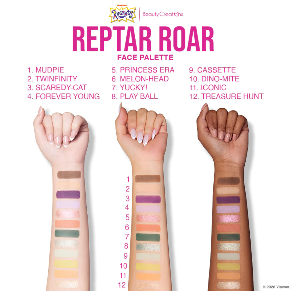 Beauty Creations X Rugrats Reptar Roar Face Palette