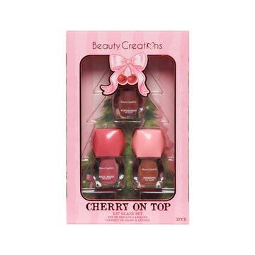 Beauty Creations Xmas Cherry On Top Lip Glaze Set (3-Piece)