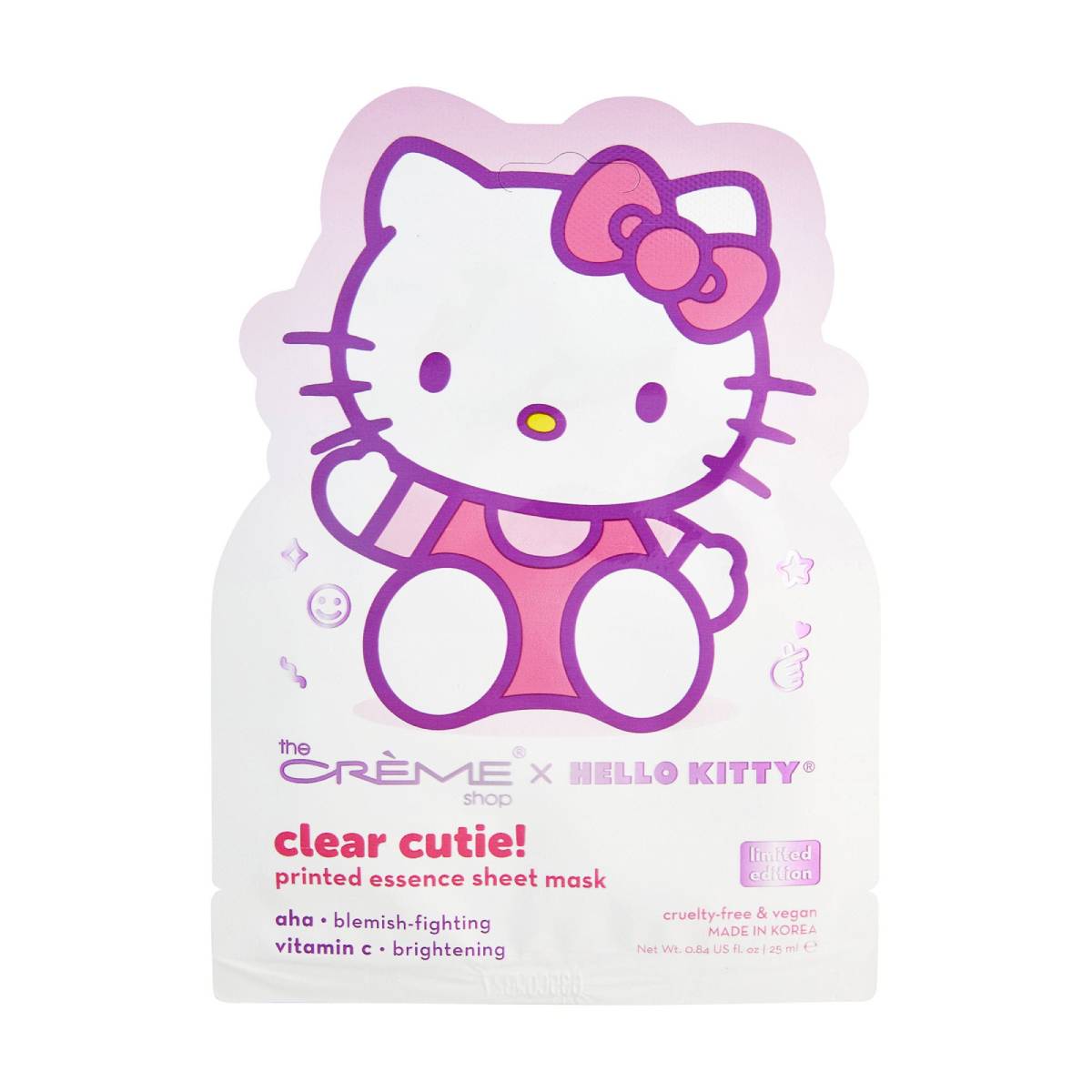 The Crème Shop x Hello Kitty Clear Cutie Printed Essence Sheet Mask