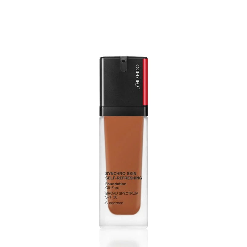 Base de maquillaje autorefrescante Synchro Skin de Shiseido (FPS 30), 1 oz, palo de rosa (520)